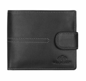 czarny portfel z kolekcji City Leather