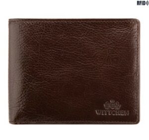 brązowy portfel z RFID, z kolekcji Italy