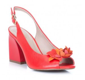 czerwone sandały damskie