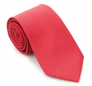 modne krawaty: czerwony krawat z jedwabiu 