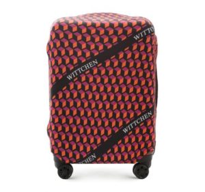 bagaż na lotnisku: ochronny pokrowiec na walizkę średnią