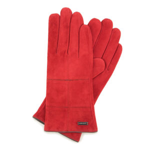 czerwone rękawiczki damskie – pomysł na prezent świąteczny