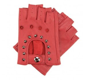prezent dla przyjaciółki: czerwone rękawiczki damskie