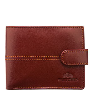 brązowy portfel anty-RFID