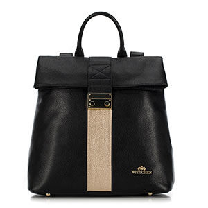 czarno-złoty plecak z kolekcji Elegance