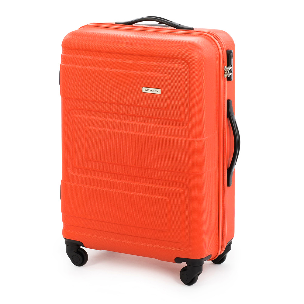Pomarańczowa walizka z twardego tworzywa: ABS-u